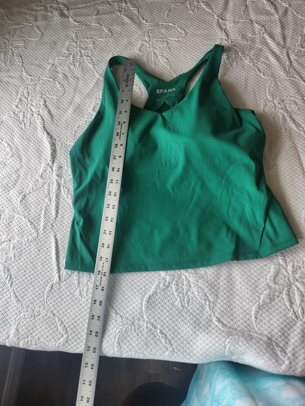 SPANX Green Racerback Tank - Picture 2 of 7